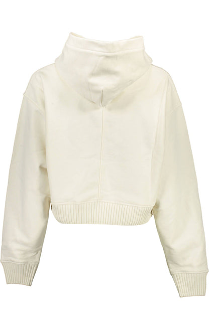 Calvin Klein Eco-Conscious White Hooded Sweatshirt