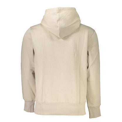 Calvin Klein Beige Fleece-Lined Hoodie - Timeless Comfort