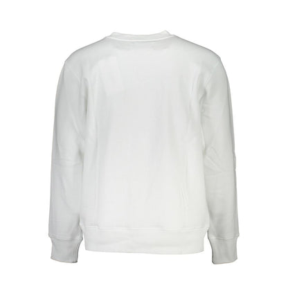 Calvin Klein Crisp White Crew Neck Cotton-Blend Sweater