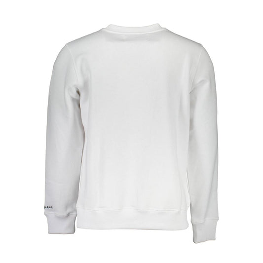 Calvin Klein Crisp White Long Sleeve Crew Neck Sweatshirt