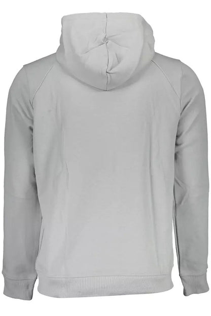 Calvin Klein Sleek Gray Reflective Logo Hoodie