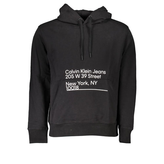 Calvin Klein Sleek Cotton Hooded Sweatshirt with Logo