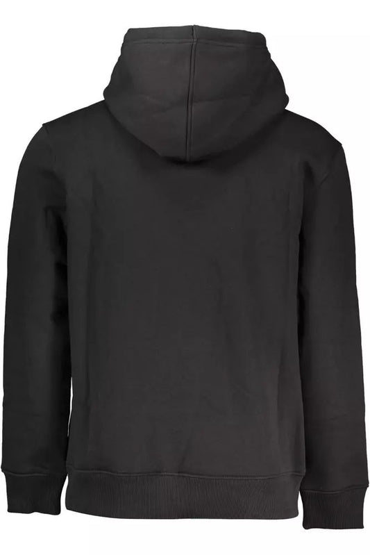 Calvin Klein Sleek Hooded Sweatshirt in Black