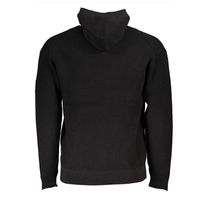 Calvin Klein Sleek Cotton Hooded Sweater with Logo Detail