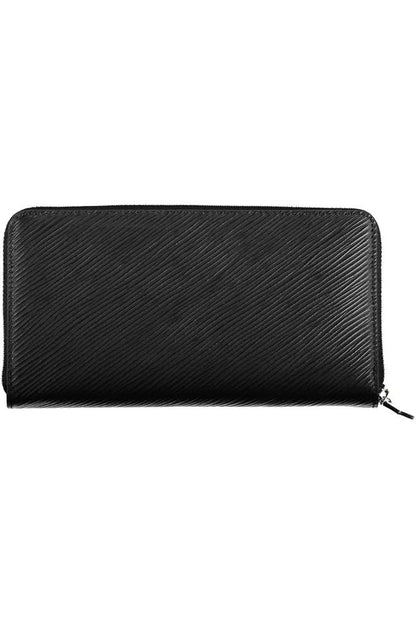 Calvin Klein Chic RFID-Safe Black Wallet with Zip Closure