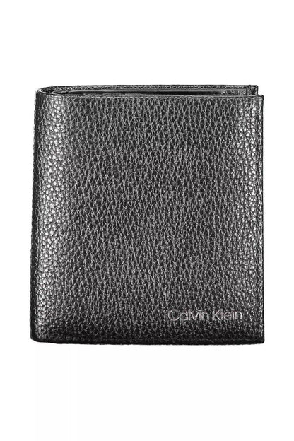 Calvin Klein Elegant Black Leather Wallet with RFID Block