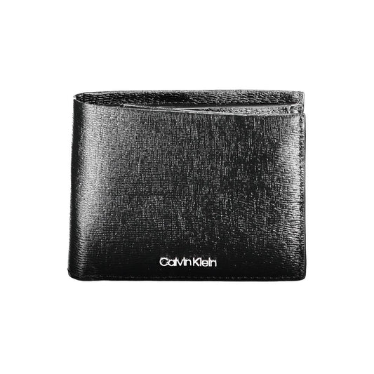 Calvin Klein Elegant Black Leather Wallet with RFID Block