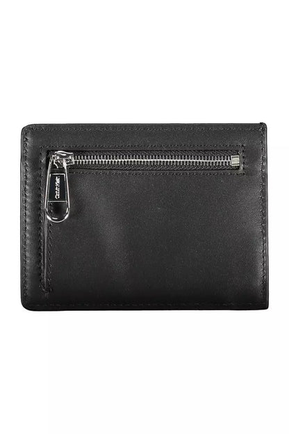 Calvin Klein Sleek Black Polyethylene Card Holder