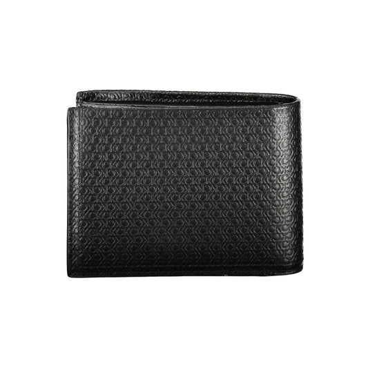 Calvin Klein Sleek Black Leather Bifold Wallet with RFID Block