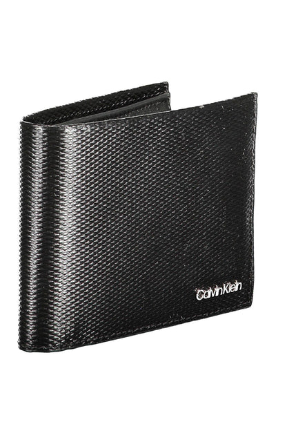 Calvin Klein Sleek Black Leather Wallet with RFID Lock