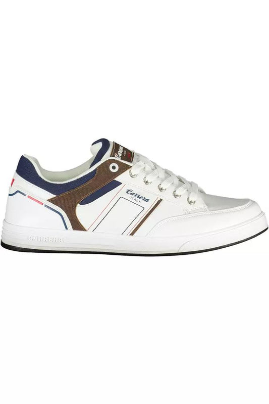 Carrera Sleek White Sneakers with Contrasting Accents