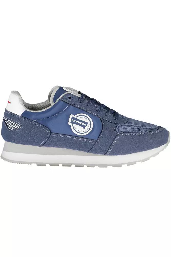 Carrera Sleek Blue Sneakers with Eco-Leather Detailing