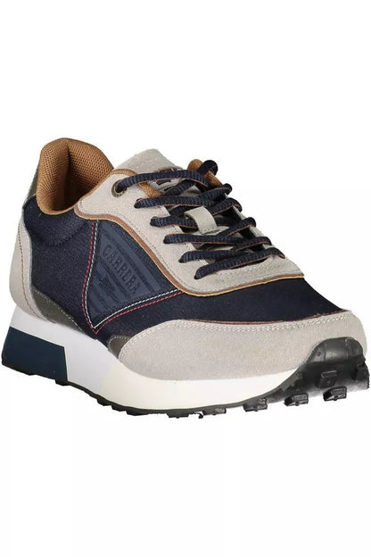 Carrera Sleek Blue Eco-Leather Sneakers