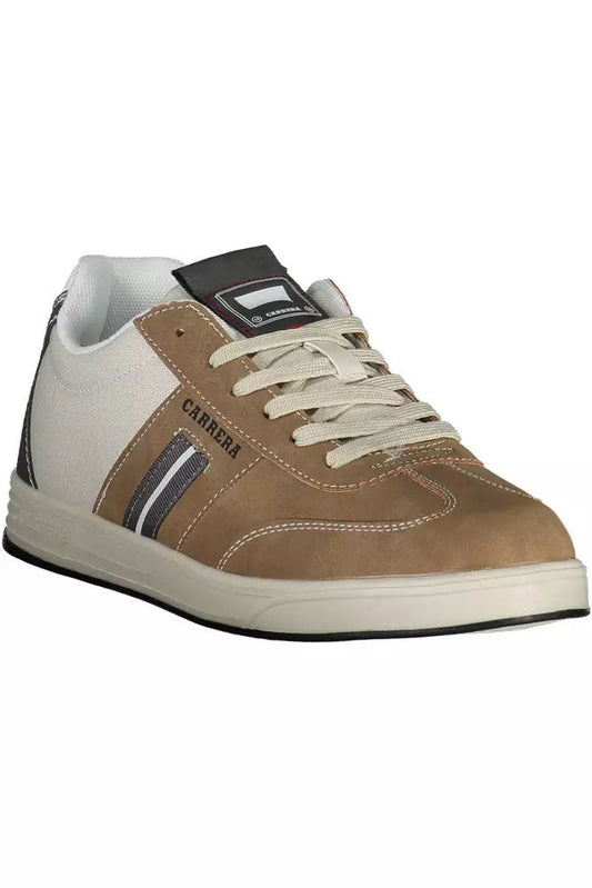 Carrera Sleek Brown Sneakers with Contrasting Details