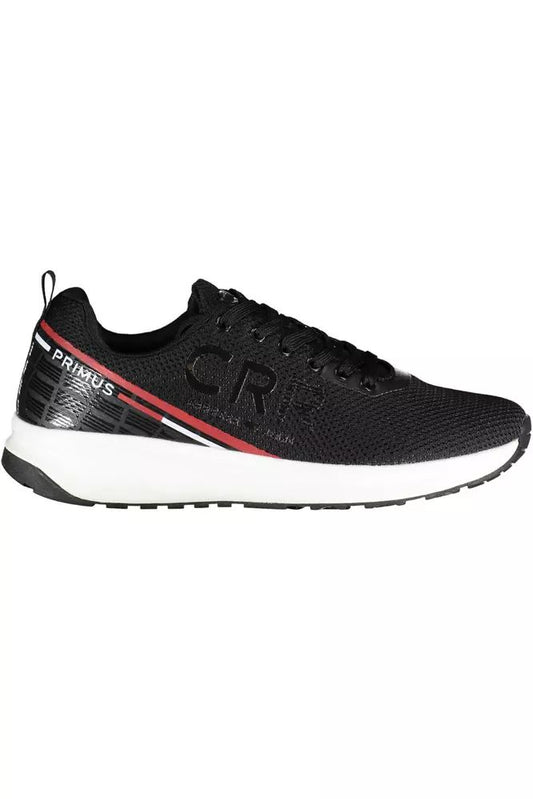 Carrera Sleek Black Sports Sneakers with Striking Contrasts