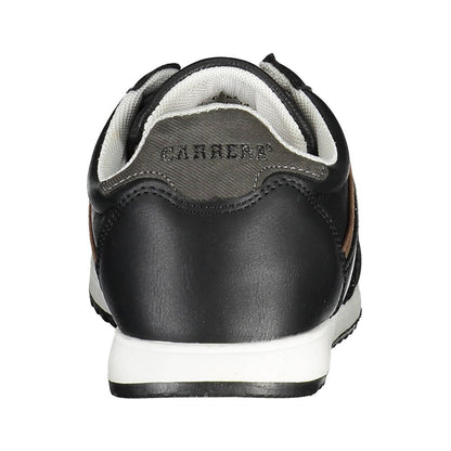 Carrera Sleek Black Eco-Leather Sneakers