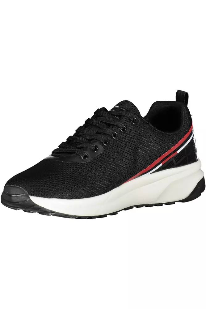 Carrera Sleek Black Sports Sneakers with Striking Contrasts