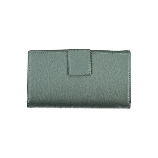 Coccinelle Elegant Green Leather Double Wallet