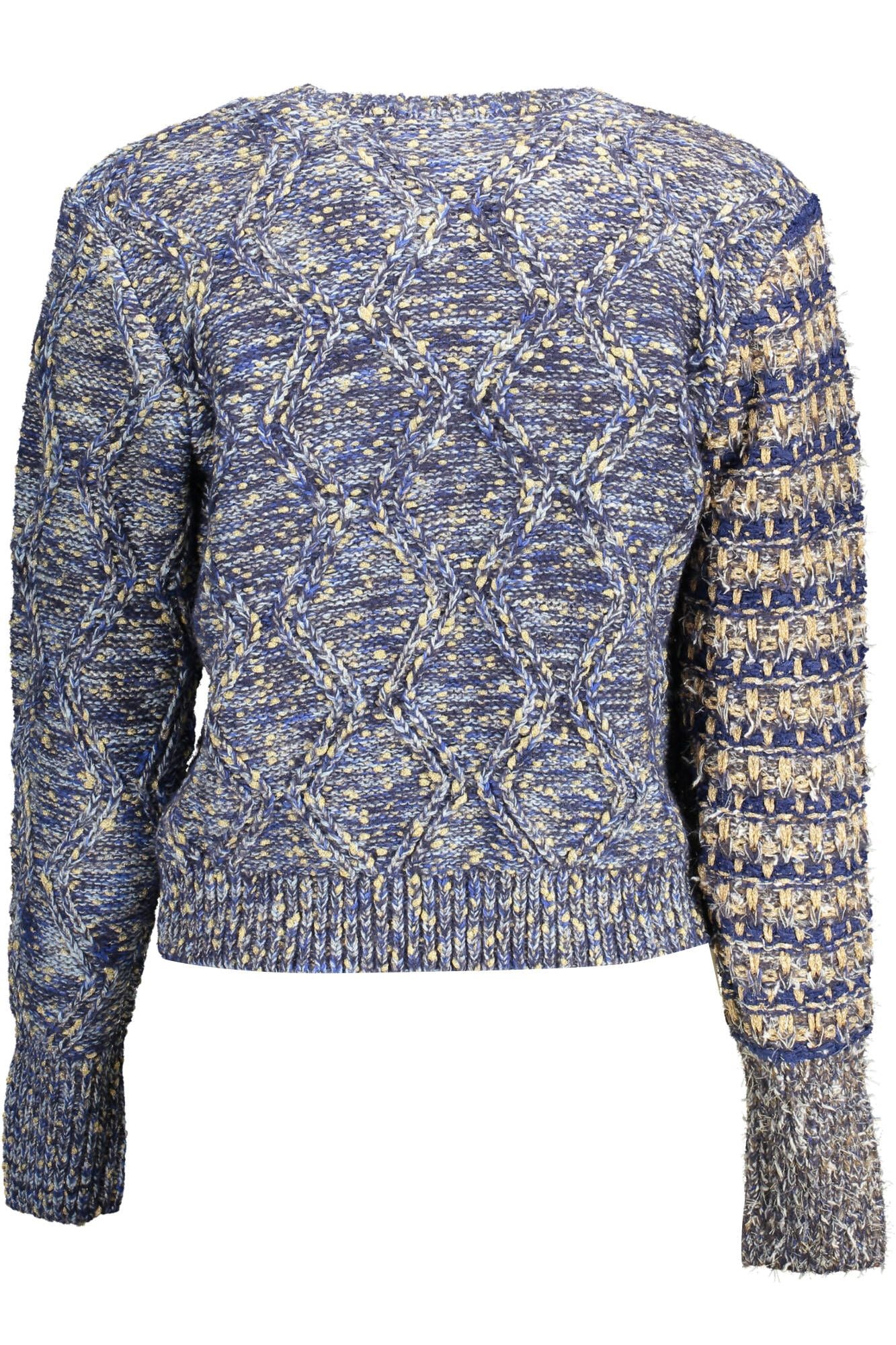 Desigual Eclectic Blue Contrast Detail Sweater