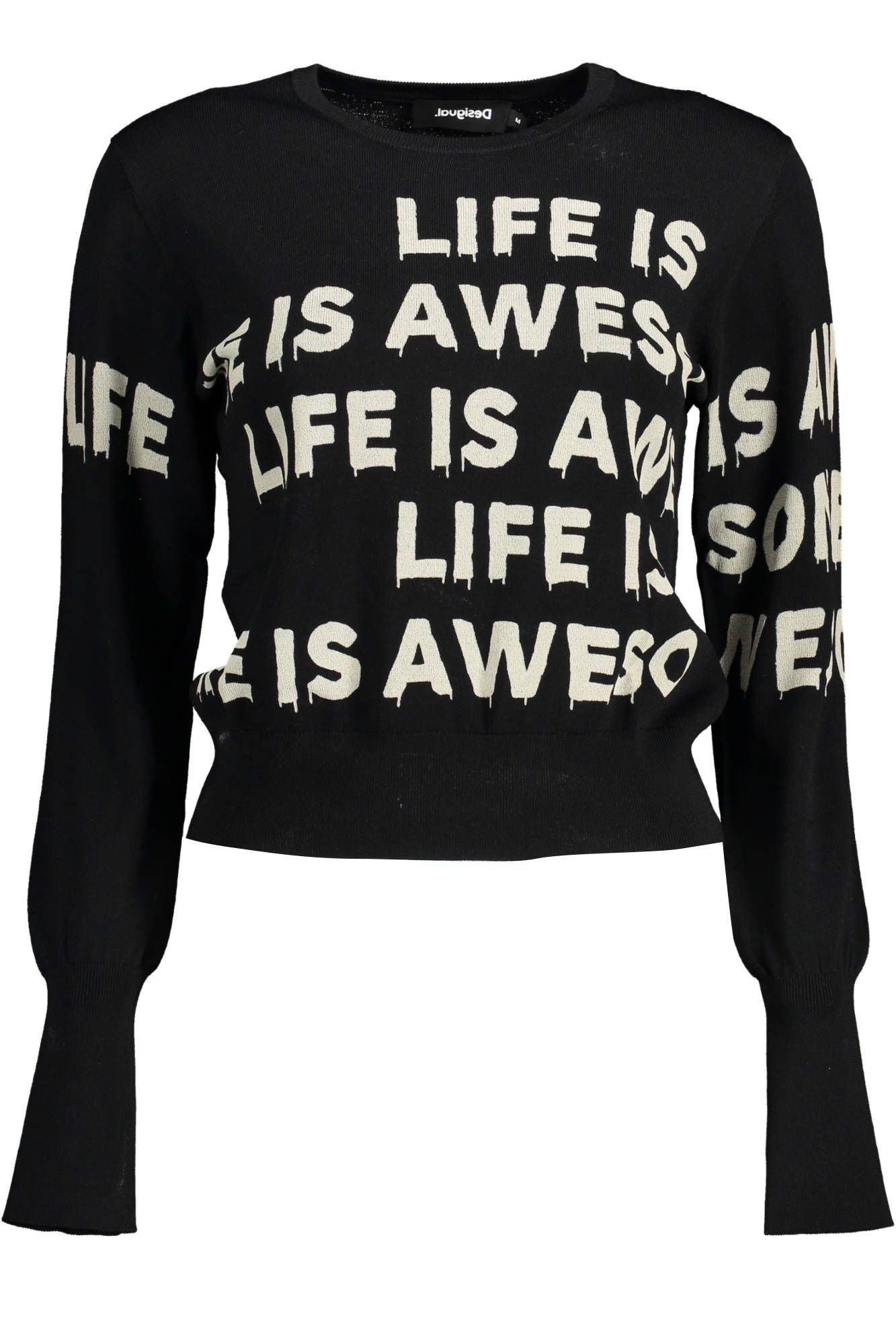 Desigual Elegant Contrasting Detail Sweater