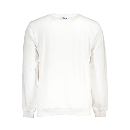 Fila Classic Crew Neck Fleece Sweatshirt in White