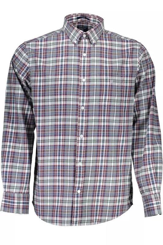 Gant Classic Blue Long Sleeve Cotton Shirt