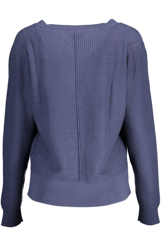 Gant Elegant Long-Sleeve Buttoned Blue Cardigan