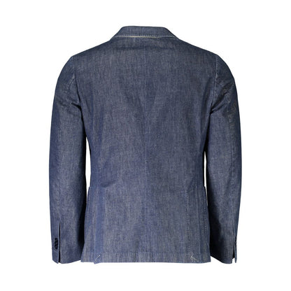 Gant Chic Blue Cotton Long Sleeve Jacket