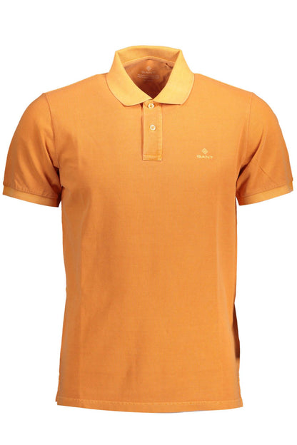 Gant Elegant Short-Sleeved Orange Polo Shirt