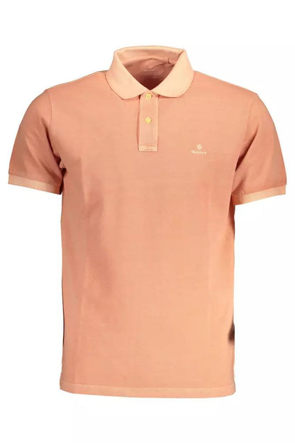 Gant Chic Pink Cotton Polo Shirt with Logo Detail