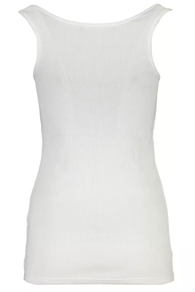 Guess Jeans Chic White Organic Cotton Tank Top