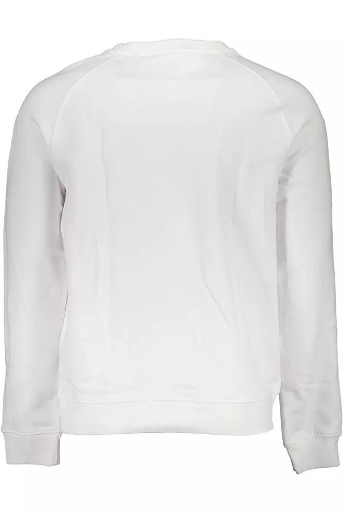 Guess Jeans Crisp White Organic Cotton Sweatshirt