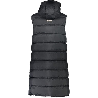 Guess Jeans Elegant Thermal Hooded Long Vest