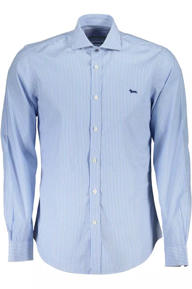 Harmont & Blaine Elegant Light Blue Organic Cotton Shirt