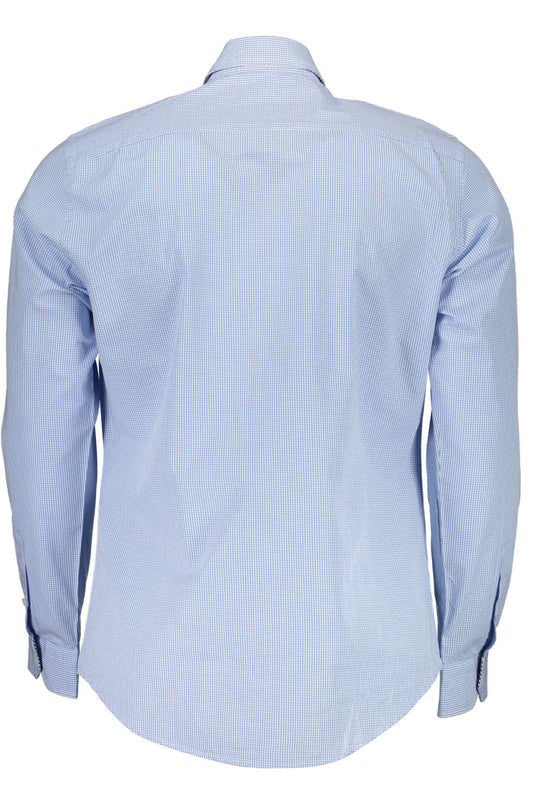 Harmont & Blaine Elegant Light Blue Slim Fit Shirt with French Collar