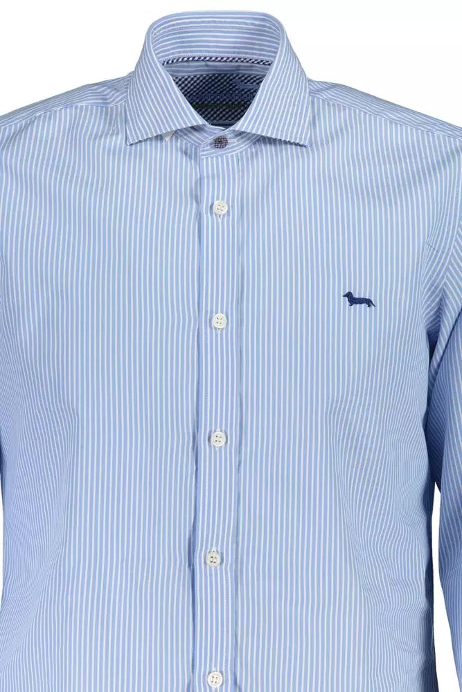 Harmont & Blaine Elegant Light Blue Organic Cotton Shirt