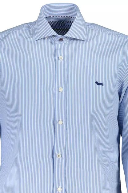 Harmont & Blaine Elegant Light Blue Organic Cotton Shirt