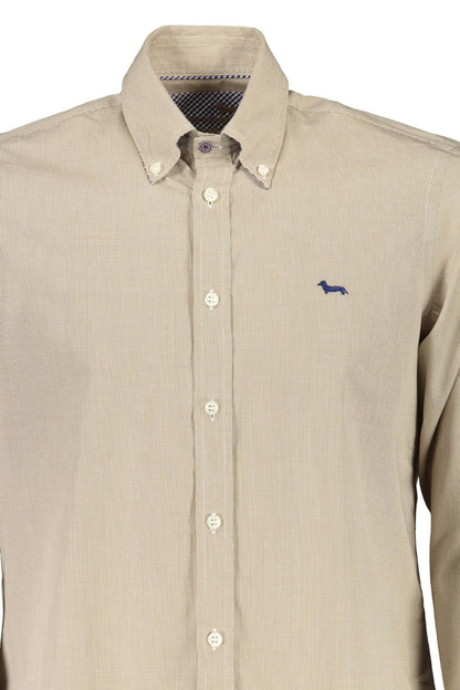 Harmont & Blaine Elegant Beige Organic Cotton Shirt