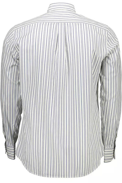 Harmont & Blaine Elegant White Cotton Shirt with Logo Detail