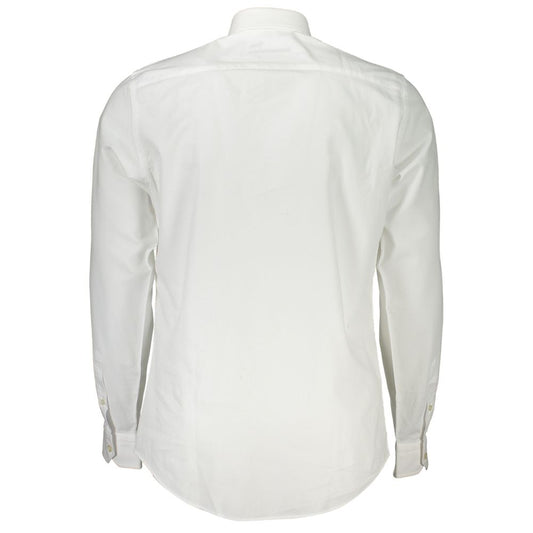 Harmont & Blaine Elegant White Narrow Fit Long Sleeve Shirt