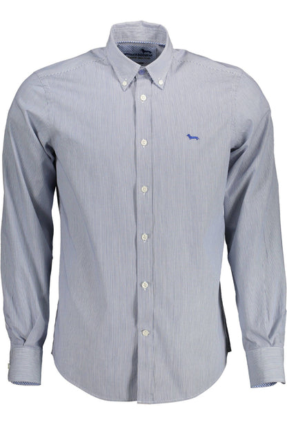 Harmont & Blaine Elegant Blue Organic Cotton Shirt for Men