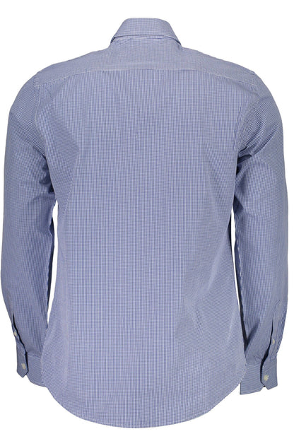 Harmont & Blaine Elegant Blue Narrow Fit Long Sleeve Shirt