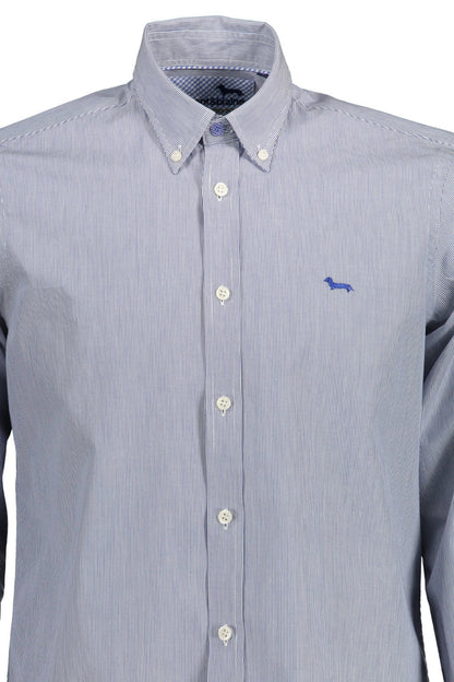 Harmont & Blaine Elegant Blue Organic Cotton Shirt for Men