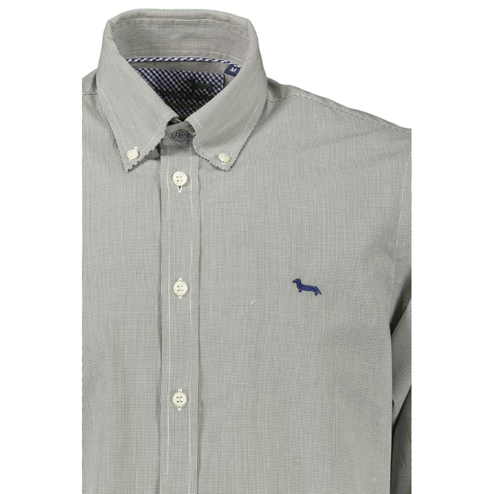 Harmont & Blaine Elegant Green Button-Down Cotton Shirt