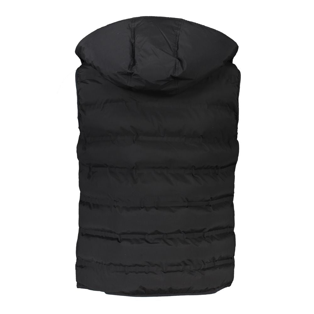 Harmont & Blaine Sleeveless Hooded Black Jacket