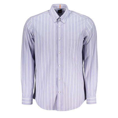 Hugo Boss Elegant Light Blue Regular Fit Shirt
