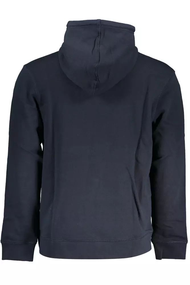 Hugo Boss Sleek Hooded Sweatshirt in Rich Blue