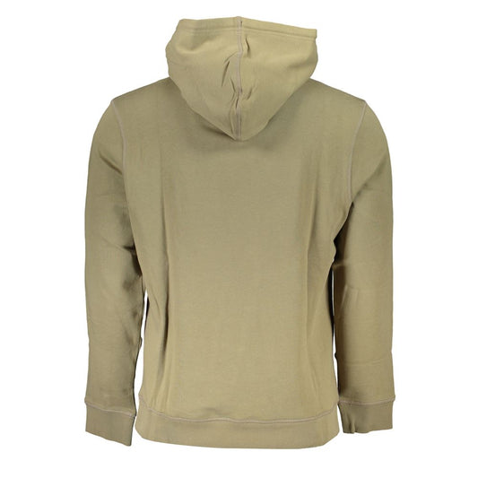 Hugo Boss Elegant Green Hooded Long Sleeve Sweatshirt