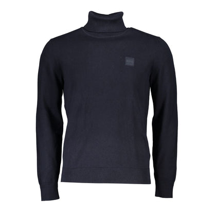 Hugo Boss Elegant Turtleneck Cotton-Cashmere Sweater