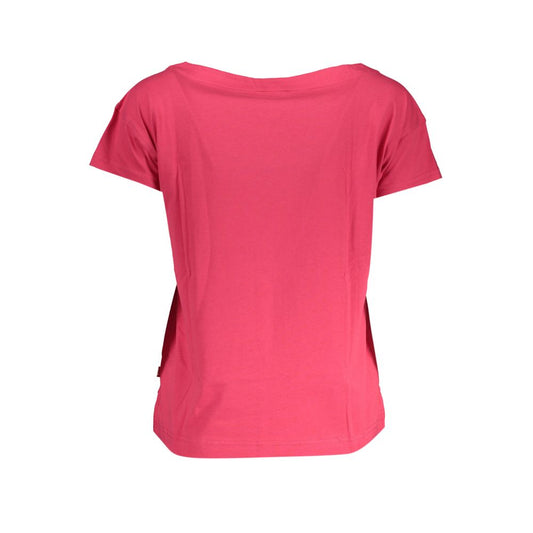 K-WAY Chic Pink Short Sleeve Wide Neck Top